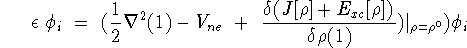 Kohn Sham equations