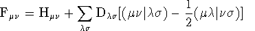 Fock matrix equation